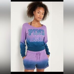 EVERYDAY LOUNGE CREW SWEAT SHIRT (cropped) VICTORIA’S SECRET PINK